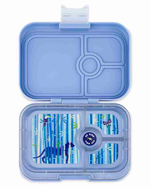 Yumbox - Panino Lunch Box 4 Compartment - Hazy Blue - Panther Tray
