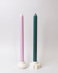 Dinner Candle Set - Lilac and Emerald
