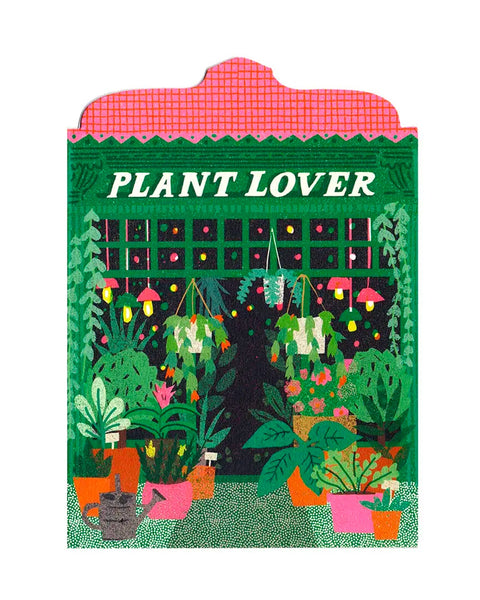 The Printed Peanut - Plant Lover Shop Die Cut Card