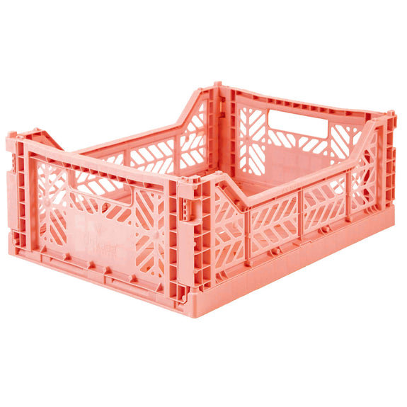 Ay-Kasa Foldable Crates - Midi - Salmon Pink
