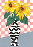 Emily Green - Sunflower Collage A4 Giclee Print
