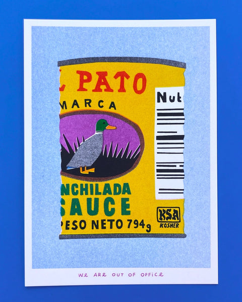 We Are Out of Office - A Can of Enchilada Sauce
