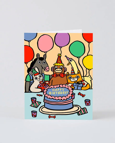Wrap - Greetings Card - Happy Birthday Party