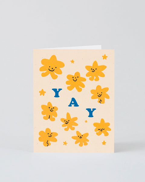 Wrap - Kids Birthday Greetings Card - YAY Stars' '1 Today'