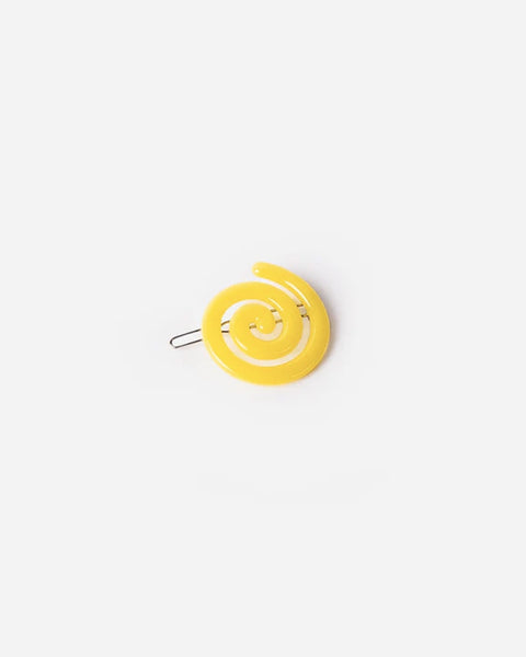 Chunks - Swirl Barrette Clip in Yellow